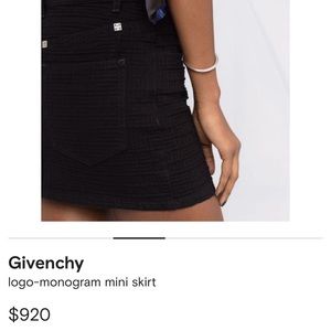 Givenchy logo jacquard new season skirt Size 36